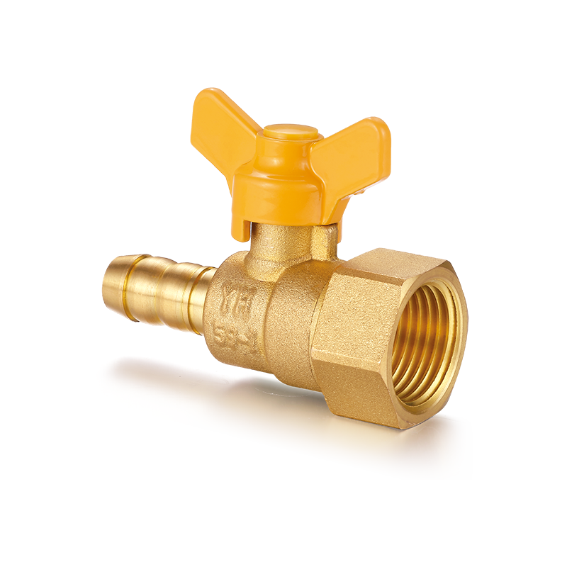 YH-216 Brass Ball Valve with Papilio Handle（F/Hose Connector）